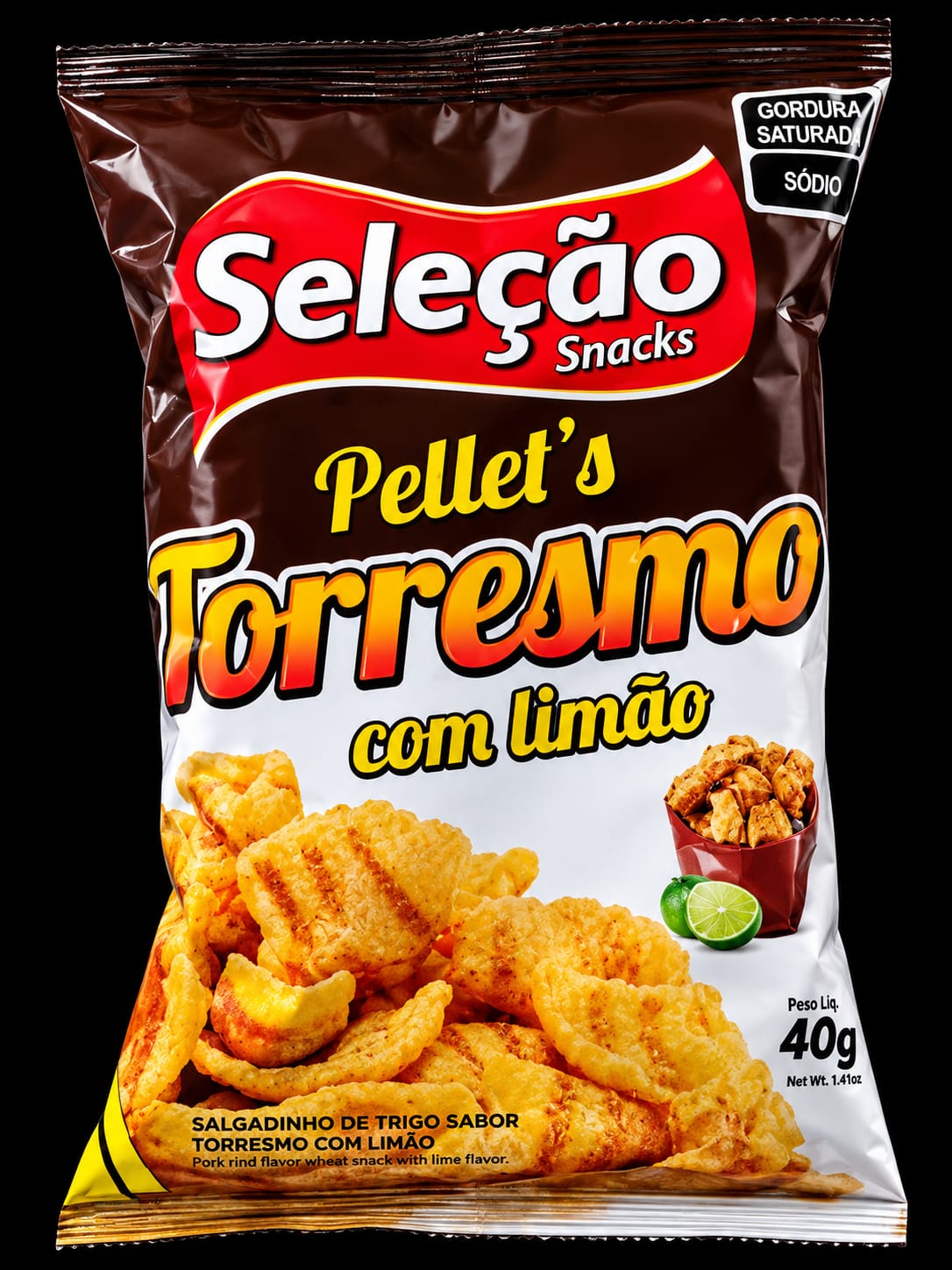 SELEÇÃO TORRESMO C/LIMÃO 40G