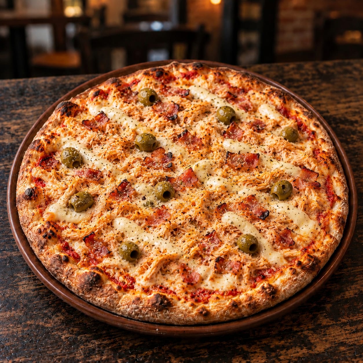 PIZZA FRANGO 4 QUEIJOS
