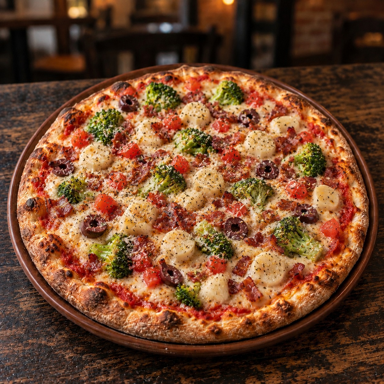 PIZZA GREGA (Brocolis)