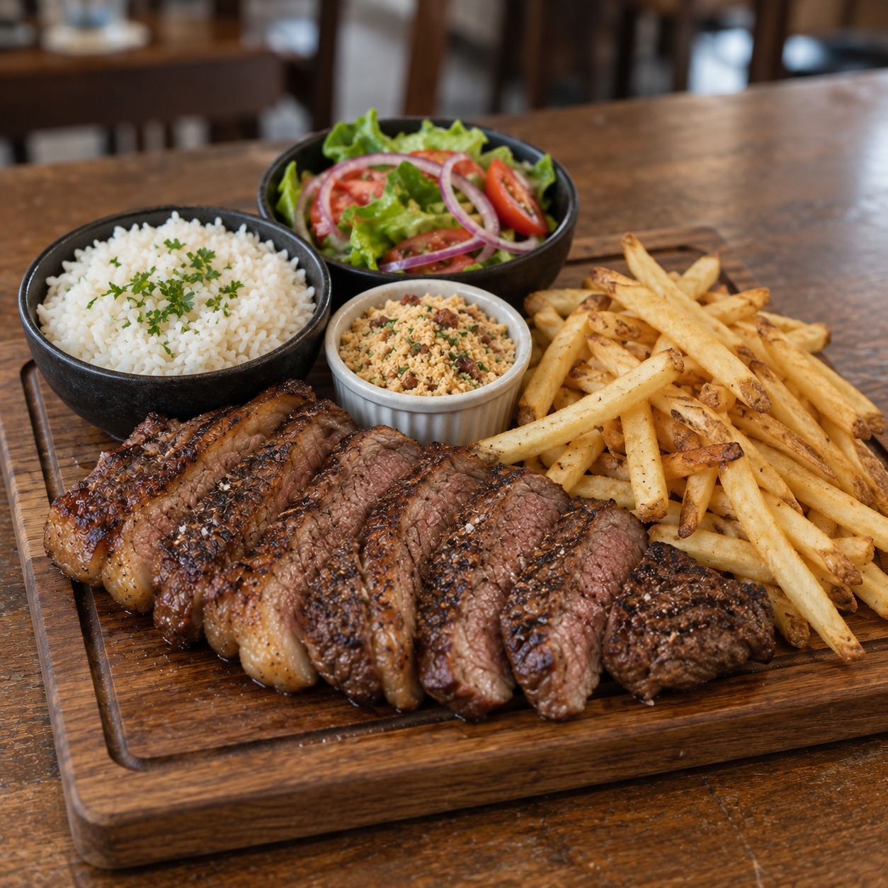 PICANHA COM ACOMPANHAMENTOS