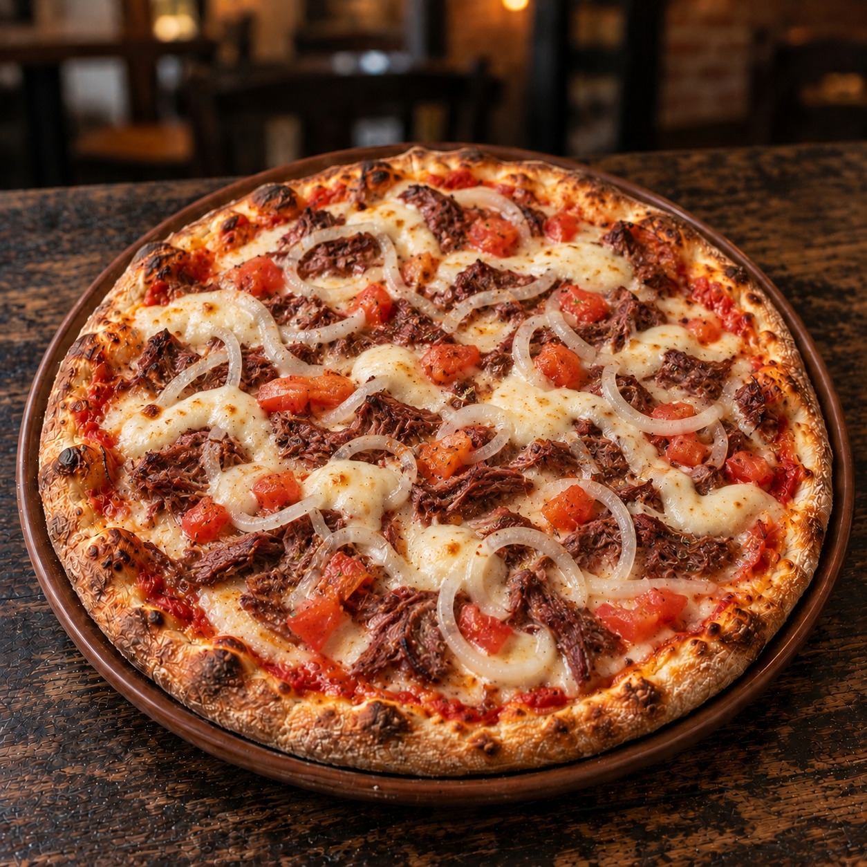 PIZZA DE MARIA BONITA (Carne seca)