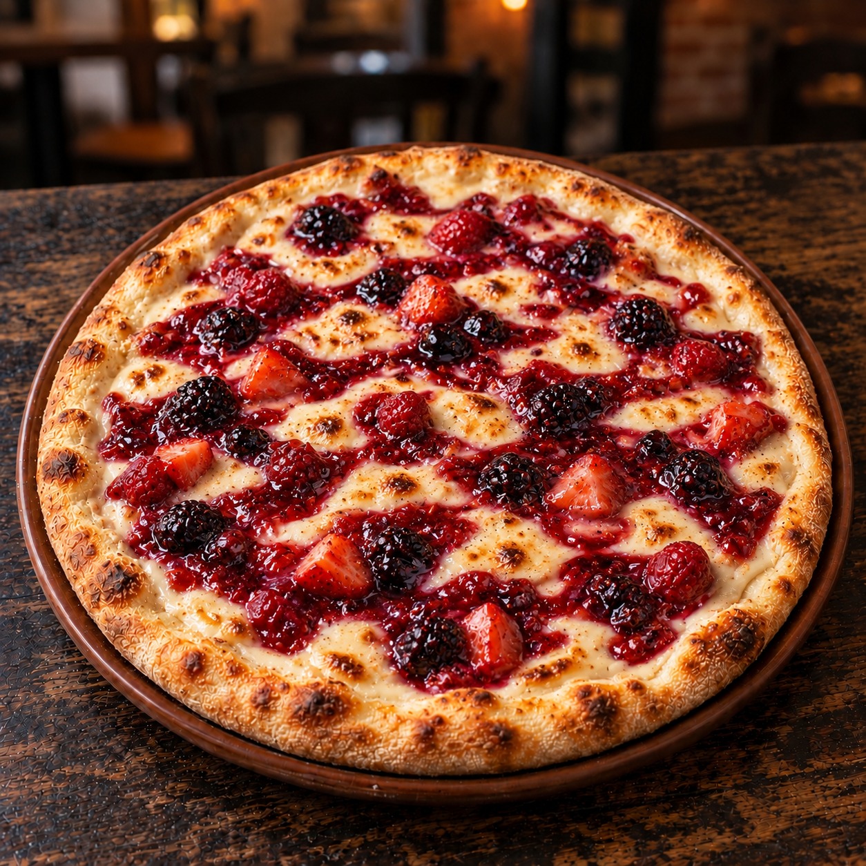 PIZZA FRUTAS VERMELHAS