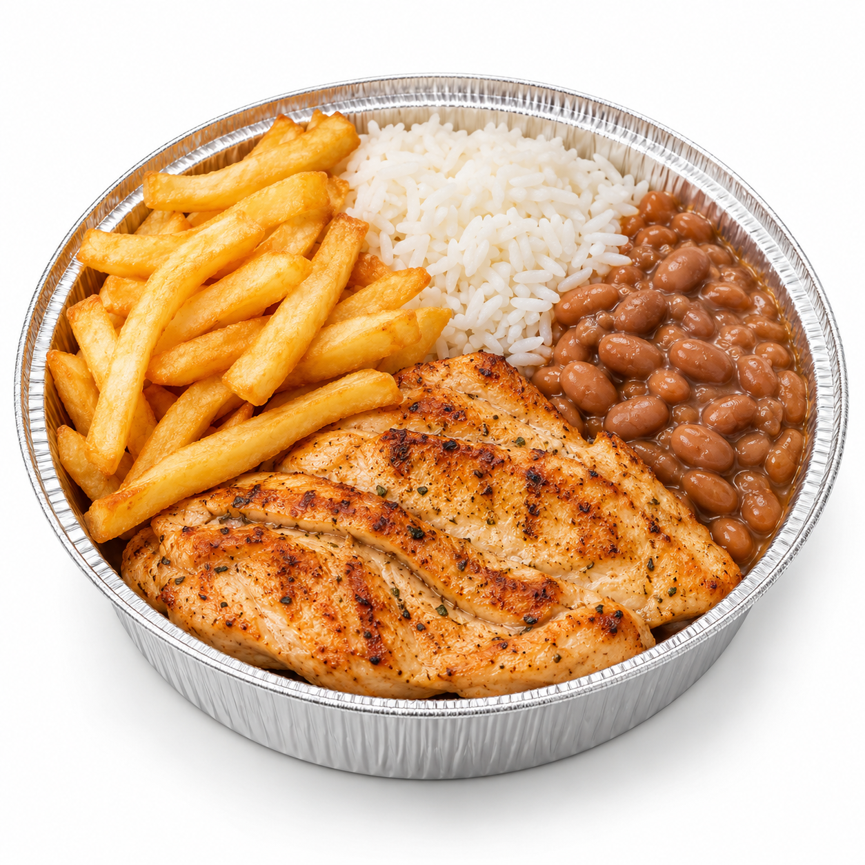 Filé de Frango Grelhado com Fritas
